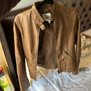 BB Dakota Camel Leather Jacket
